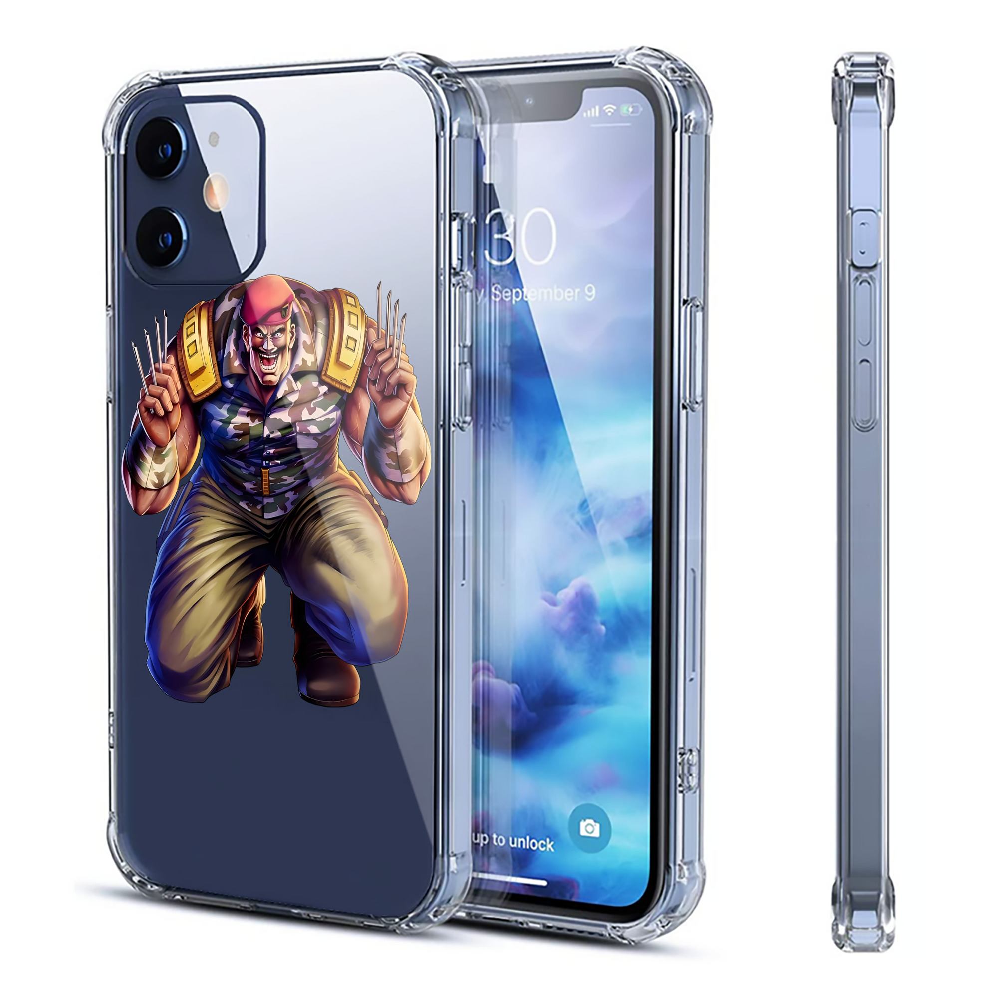 （画像用） 北斗の拳 Fist of the North Star 【iPhone 12シリーズ対応】透明スマホケース（クリアソフトケース）